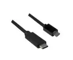 DINIC USB 3.1 Kabel Typ-C auf micro B, schwarz, DINIC Polybag, 2m